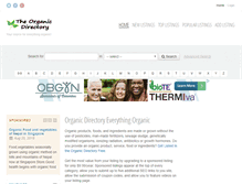 Tablet Screenshot of organic-directory.com